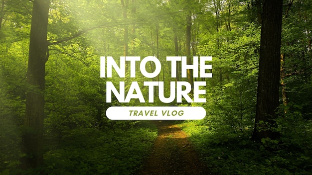 Schwarzer und Roter Moderner Logistikdienst Grüner und Weißer Minimalistischer Natur Reise-Vlog-Poster