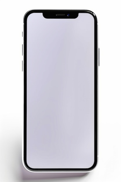 Schwarzes Handy mit weißer Rückseite und schwarzer Vorderseite Generative KI