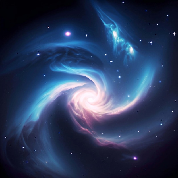 Schwarzes Loch Abstrakte Weltraumtapete Universum gefüllt mit Sternen
