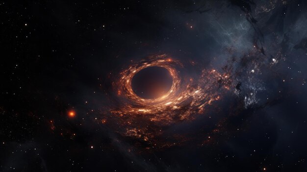 Schwarzes Loch in der Milchstraße verschluckt alle Sterne und Planeten Zerstörung