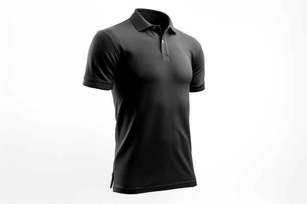 Schwarzes Poloshirt für Herren, lässiges Business-Modell