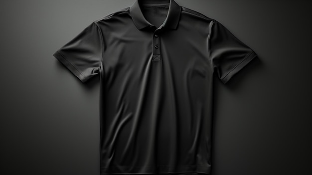 Foto schwarzes poloshirt für männer