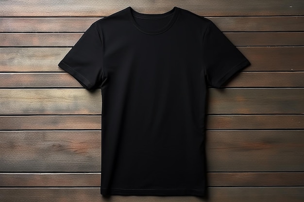 schwarzes T-Shirt für Mockup-Design