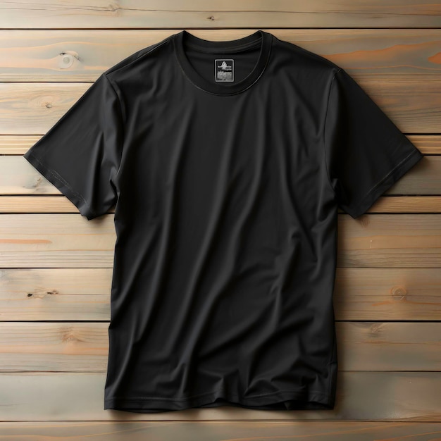 schwarzes T-Shirt-Mockup-Bild