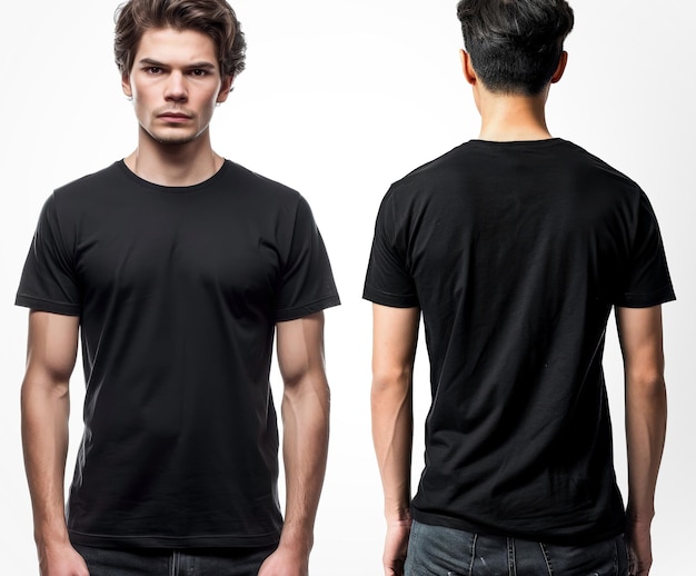 schwarzes T-Shirt-Mockup-Bild