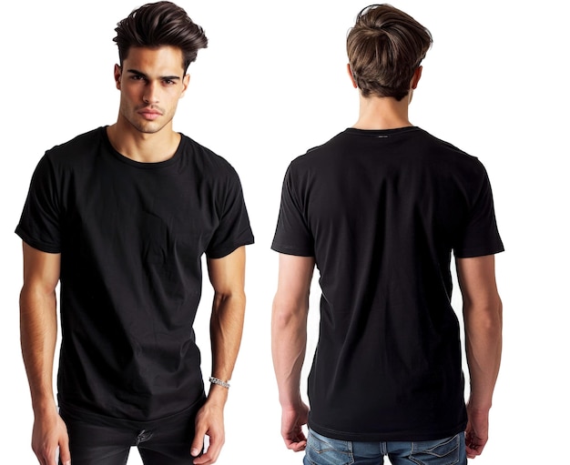 schwarzes T-Shirt-Mockup-Bild