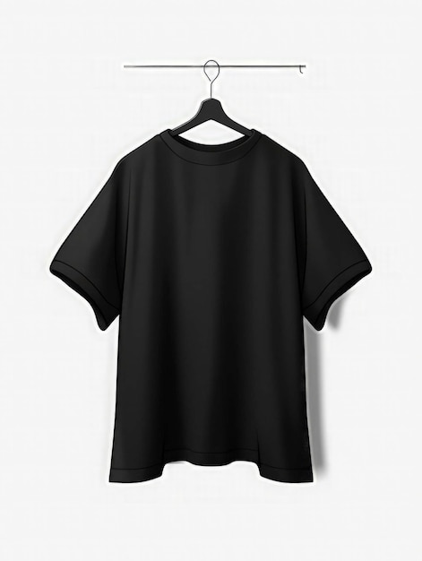 schwarzes T-Shirt-Mockup-Bild