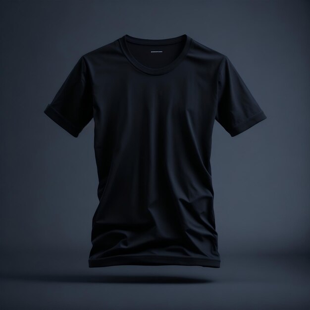 Schwarzes T-Shirt-Mockup