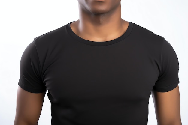 Schwarzes T-Shirt-Modell