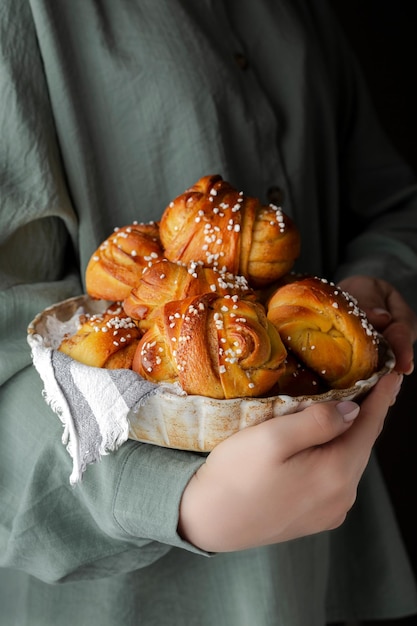 Schwedische Kürbisbrötchen mit Kardamom und Zimt