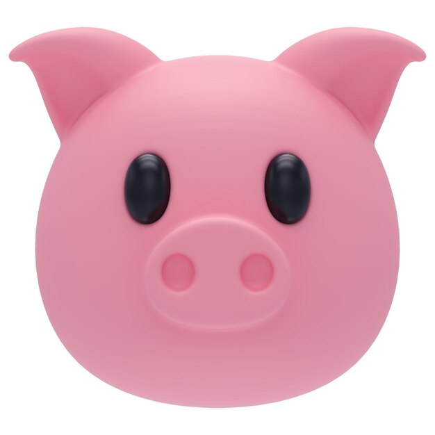 Schwein-Emoji-3D-Symbol