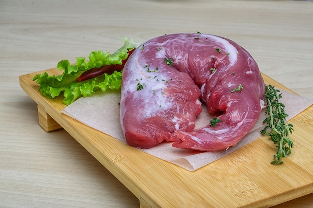 Schweinefilet roh