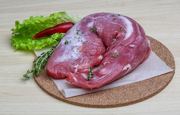 Schweinefilet roh