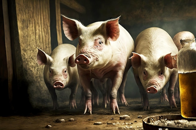 Schweinezuchtbetrieb zur Zucht von Hausschweinen für den landwirtschaftlichen Bedarf