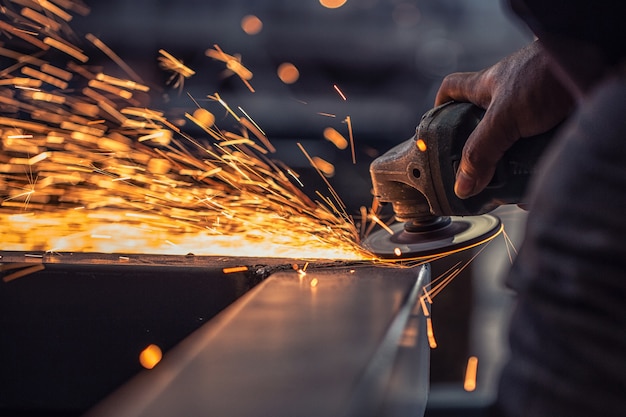 Foto schweißen stahlfabrik