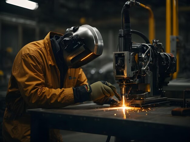 Schweißer bei der Arbeit