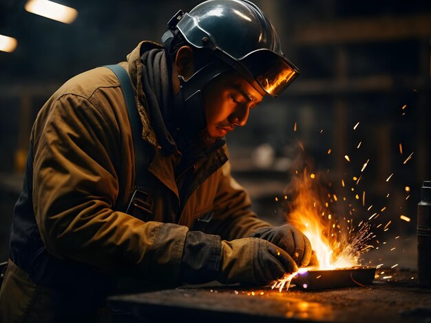 Schweißer bei der Arbeit