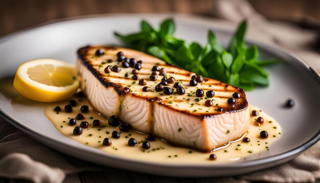 Schwertfischsteaks mit Pfefferkornbutter