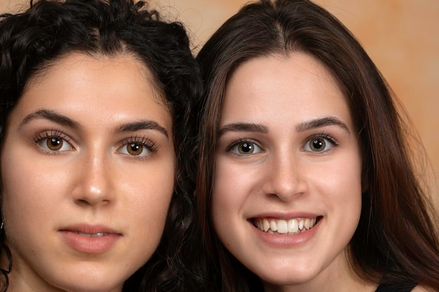 Schwestern-Freundeporträt der jungen Frauen