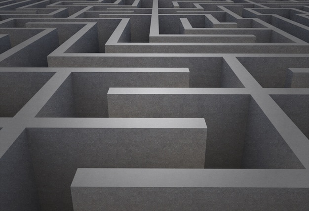 Schwieriges Labyrinth-Puzzle