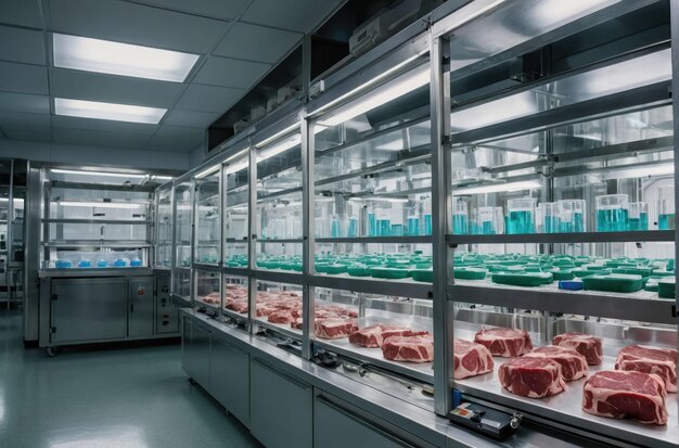 Foto scientist in a sterile laboratory environment