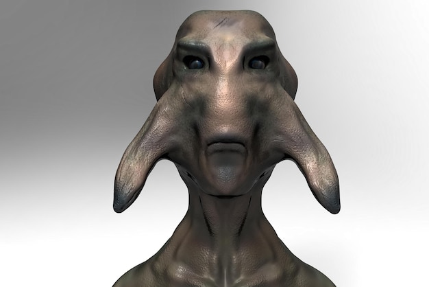 SCIFI-Alien-Porträt