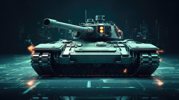 Foto scifi-militärpanzer