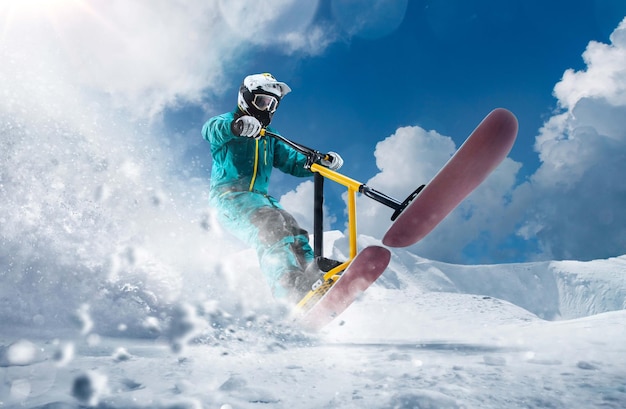 Scoot Snow Bike Esportes radicais de inverno