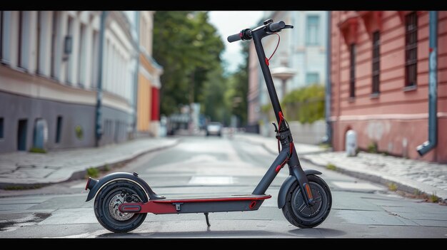 Un scooter eléctrico moderno en una calle de la ciudad