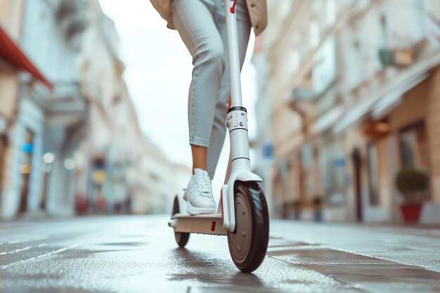 scooter eléctrico de movilidad generada por la IA.