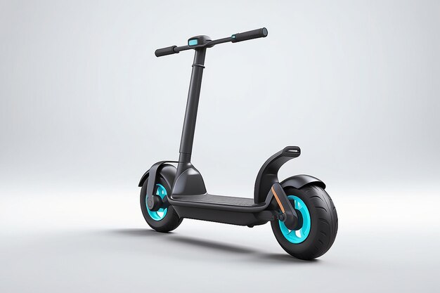 Scooter elétrico 3D ícone vetorial estilo minimalista de desenho animado