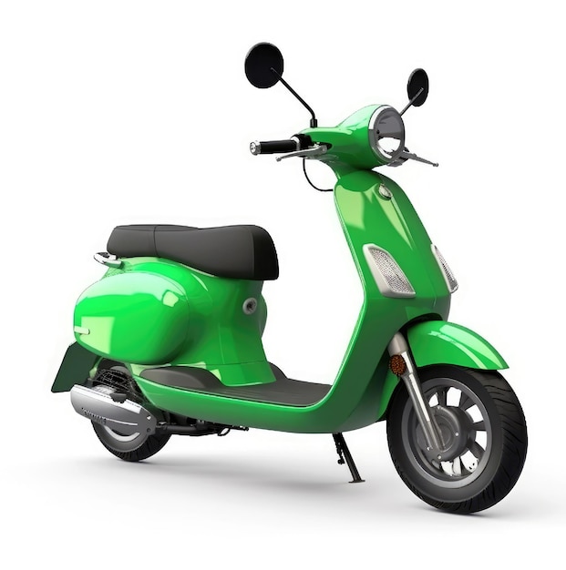 Scooter elétrico verde