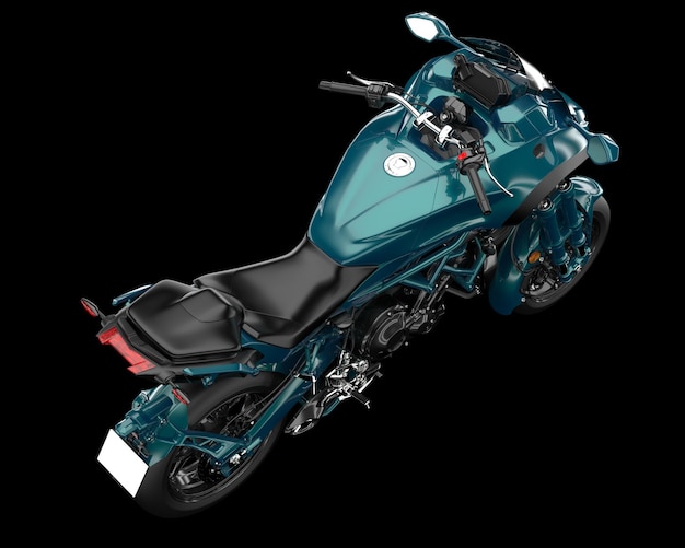 Scooter isolado na ilustração de renderização 3d de fundo