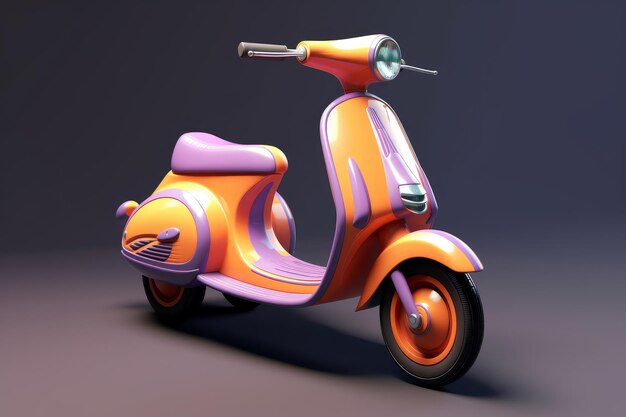 Un scooter con la palabra vespa en él