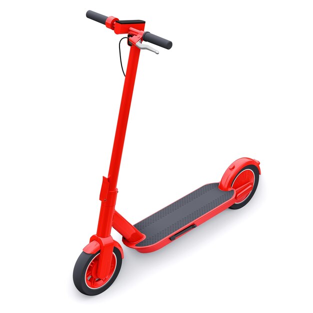 Scooter plegable eléctrico para viajes de ocio y ciudad Ilustración 3D