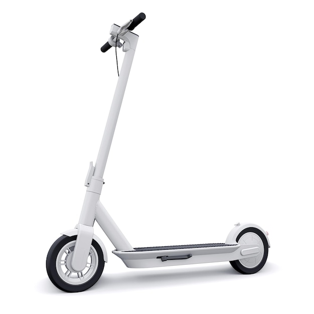 Foto scooter plegable eléctrico para viajes de ocio y ciudad ilustración 3d