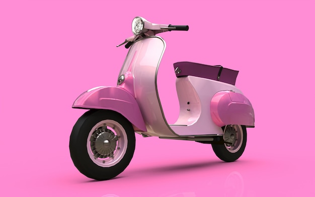 Scooter rosa europeo vintage