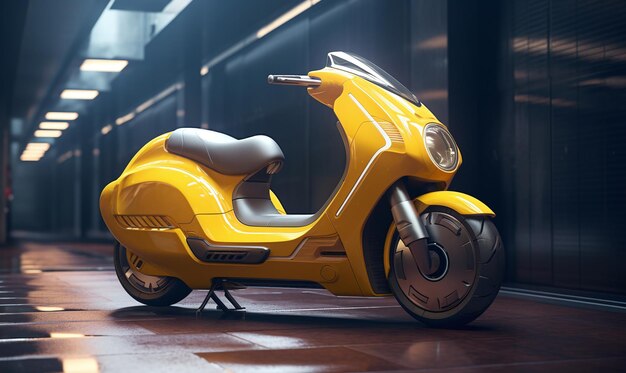 scooters eléctricos de concepto del futuro