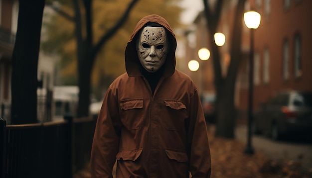 screengrab de HALLOWEEN filme de Michael Myers por Wes Anderson