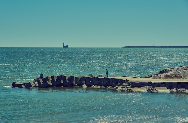 Seafront Kaspiysk localizado no Mar Cáspio