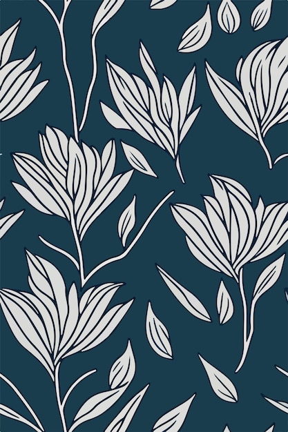 Seamless Beauty Casablanca Lilien Muster Illustration