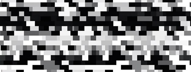 Foto seamless black white abstract 8 bit retro geometric pixel pattern shapes monochrome robots and