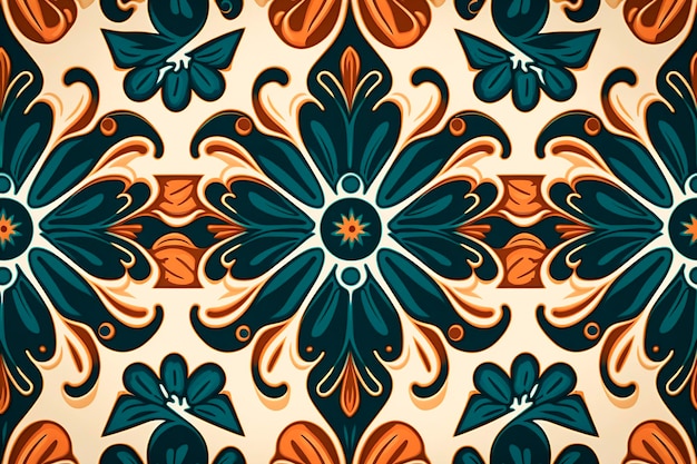 Foto seamless floral pattern abstract background