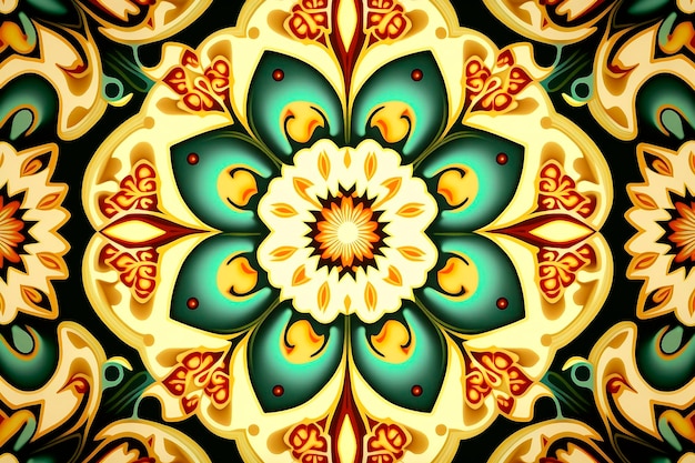 Seamless Floral Pattern Abstract Background