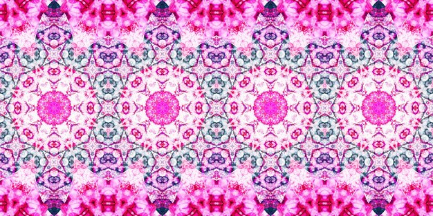 Foto seamless pattern banner kaleidoscope texture