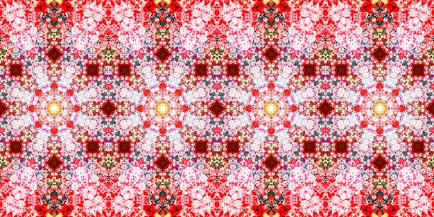 Foto seamless pattern banner kaleidoscope texture