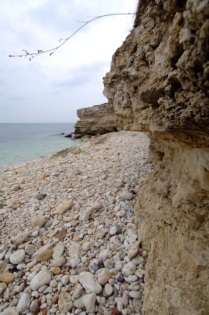 Seascape-Steinufer des Schwarzen Meeres