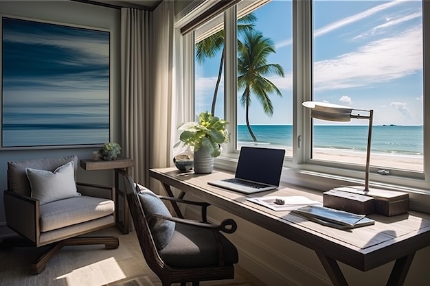 Seaside_Serenity_Beach_Home_Office (em inglês)