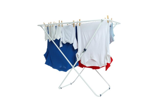 Secadora de ropa PNG aislada sobre fondo blanco