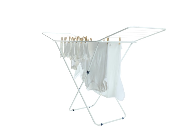 Secadora de ropa PNG aislada sobre fondo blanco